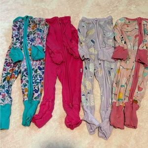 Little Sleepies zippy lot of 4